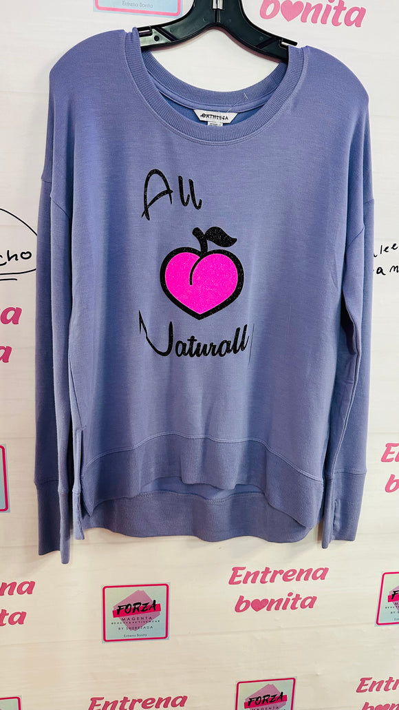 Sudadera lila oversized