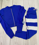 Matchinsets azul rey con chaqueta