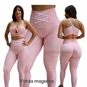 Set leopardo baby PINK