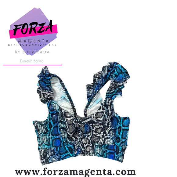 Top snake azul
