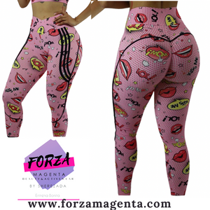 LEGGING BOCAS ROSAS