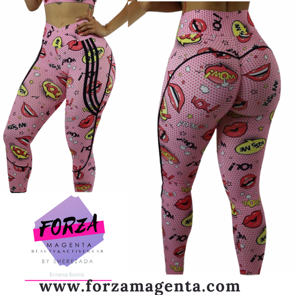 LEGGING BOCAS ROSAS