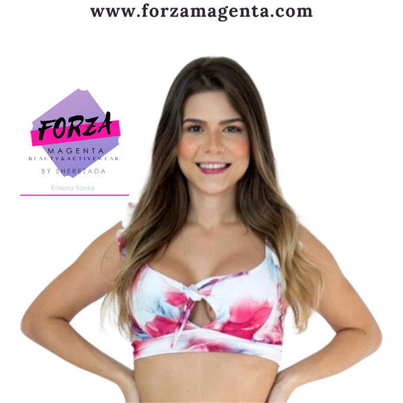 top marmol azul y rosa