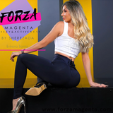 LEGGIN MODA CINTAS MATE NEGRO